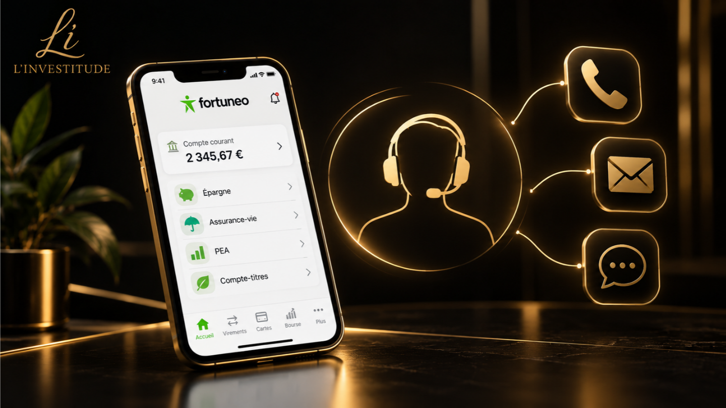 Application mobile et service client Fortuneo
